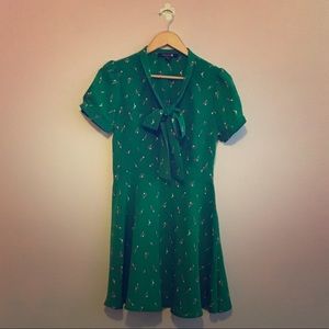 Forever 21 Vintage Style Green Dress